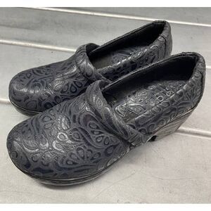 BOC Nadiyya Clogs Womens‎ 7.5M Navy Blue Leather Slip On